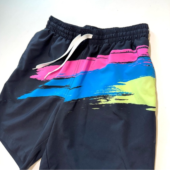 Chubbies Swim Trunks in Living Color 90’s Retro Pull On Men’s Small 7” Inseam - Picture 5 of 9
